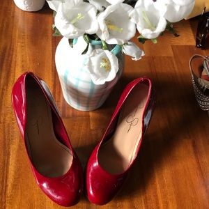Jessica Simpson Candy Apple Red High heels!